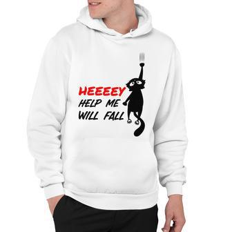 Black Cat Sayes Hey Cat Sayes Hey Hoodie | Favorety