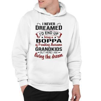 Boppa Grandpa Gift Boppa Of Freaking Awesome Grandkids Hoodie - Seseable