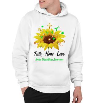 Brain Disabilities Awareness Faith Hope Love Hoodie | Favorety