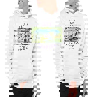 Camping Outdoors Vintage Trailer Lets Go Camping Hoodie - Thegiftio