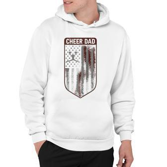 Cool Fathers Day 4Th Of July Us Flag Cheer Dad Design Hoodie - Seseable