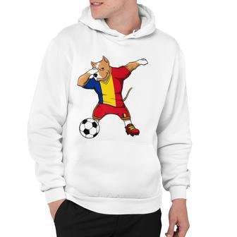 Dabbing Pitbull Romania Soccer Fans Jersey Romanian Football Hoodie | Mazezy