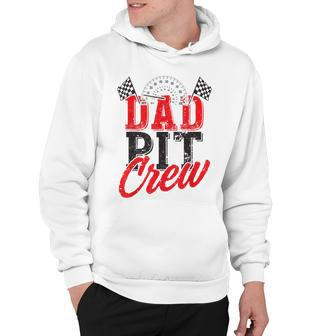 Dad Pit Crew Birthday Party Car Hoodie - Seseable