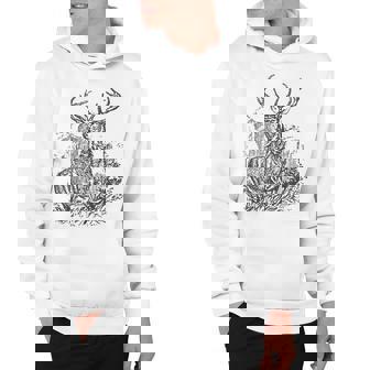 Deer Vintage Stag Hunting Hoodie - Thegiftio