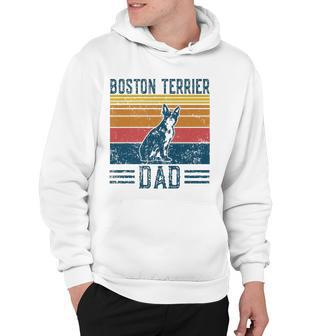 Dog Dad - Vintage Boston Terrier Dad Hoodie - Thegiftio UK