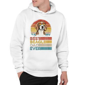 Dog Vintage Best Beagle Dad Ever Fathers Day Puppy Dog Dad Hoodie - Thegiftio UK