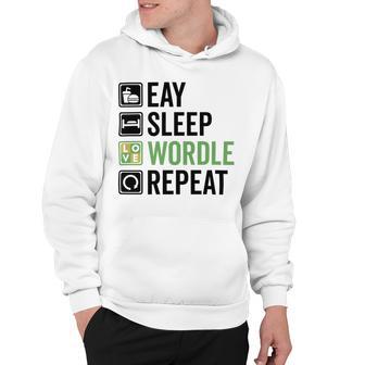 Eat Eat Sleep Wordle Repeat Wordle Lover Wordle Addict Hoodie | Favorety UK