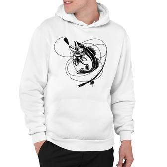 Fishing Bass Sticker Hoodie | Favorety CA