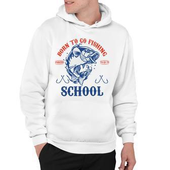 Funny Born To Go Fishing Bass Fish Fisherman Boys Kids Hoodie | Favorety CA