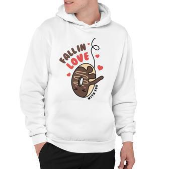 Funny Donut Fall In Love Hoodie | Favorety