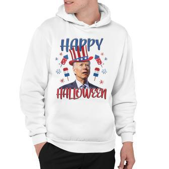 Halloween Funny Happy 4Th Of July Anti Joe Biden Men Women Hoodie - Seseable