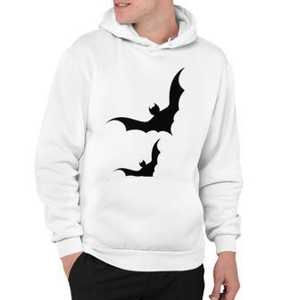 Halloween Two Bats Pattern Hoodie | Favorety