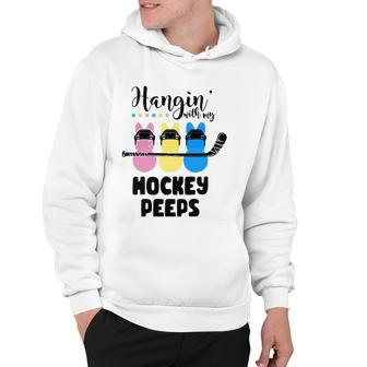 Hanging With My Hockey Easter Bunnies Cute Easter Hoodie | Mazezy