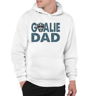 Ice Hockey Helmet Goalie Dad Hockey Player Gift Hoodie | Mazezy