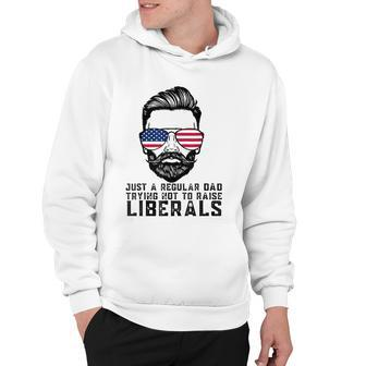 Just A Proud Dad That Didnt Raise Liberals Fathers Day Dad Hoodie - Thegiftio UK