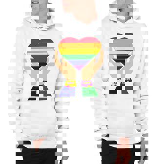 Lgbt Pride Month Lgbt History Month Slogan Shirt Heart Hoodie - Monsterry