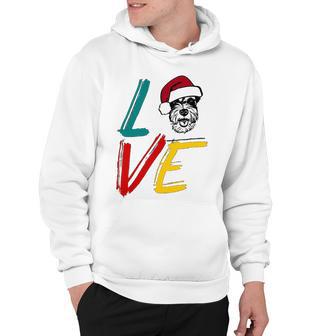 Love My Xmas Miniature Schnauzer Hoodie | Favorety