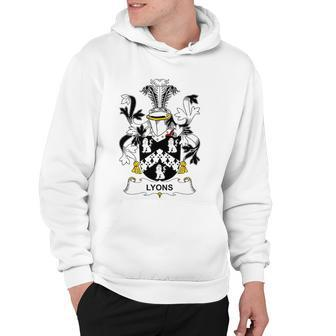 Lyons Coat Of Arms - Family Crest Hoodie | Mazezy