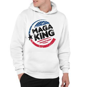 Maga King American Flag Red Blue Usa Lover Gift212 Hoodie - Monsterry