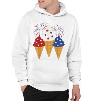 Memorial Day 4Th Of July Holiday Patriotic Ice Cream Hoodie | Favorety