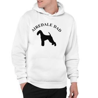 Mens Airedale Dad Airedale Terrier Owner Gift Hoodie | Mazezy