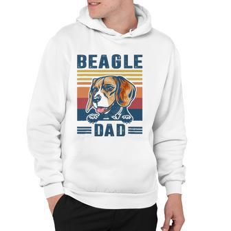 Mens Beagle Dad Father Retro Beagle Gifts Dog Dad Hoodie | Mazezy