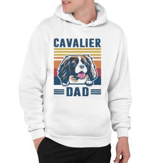 Mens Cavalier King Charles Spaniel Dad Father Retro Cavalier King Hoodie - Thegiftio UK