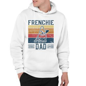 Mens Funny Vintage Frenchie Dad For Men - French Bulldog Hoodie | Mazezy
