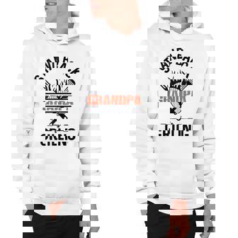 Mens Stand Back Grandpa Is Grilling Dad Fathers Day Grandpa Hoodie - Thegiftio UK
