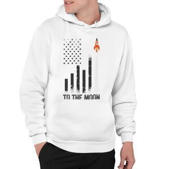 Official To The Moon Distressed Us Flag Stock Market Amc Gme Investor Cryptocurrency Investor Funny Hoodie | Favorety DE