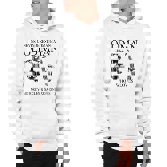 Old Man Motorcycle Lover Saxophone Gift Apparel Hoodie - Thegiftio UK