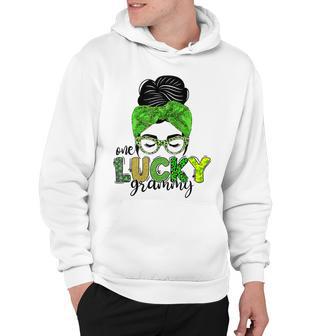 One Lucky Grammy Life Messy Bun St Patricks Day Irish Hoodie | Favorety UK