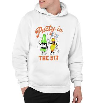 Party In The 513 Baseball Player Hoodie | Mazezy