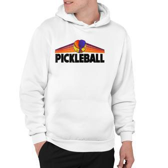 Pickleball Lovers Design With Paddles And Ball Pickleball Hoodie | Mazezy