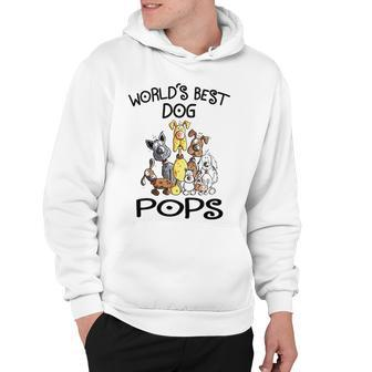 Pops Grandpa Gift Worlds Best Dog Pops Hoodie - Seseable
