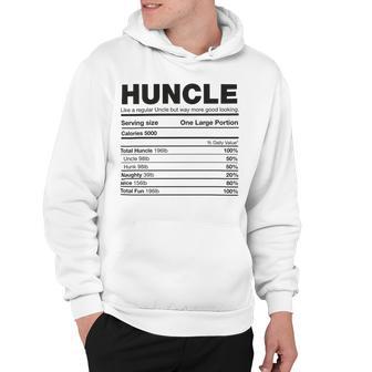 Premium Huncle Like A Regular Uncle But Way More Good Looking Nutrition Chart Hoodie | Favorety