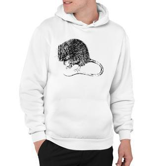 Rat Motif Cute Rat In Hand Rodent Cheese Pet Rats Hoodie | Mazezy