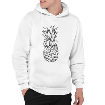 Retro Pineapple 80S Tropical Fruit Lover Gift Hoodie | Mazezy UK