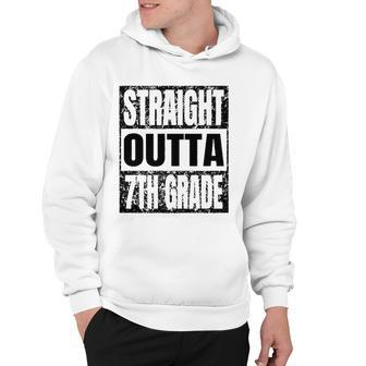 Straight Outta 7Th Grade Graduation Gifts Grad Class 2022 Education Hoodie | Mazezy