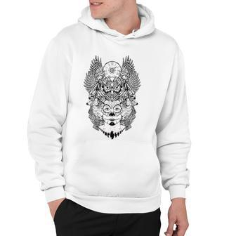 Sugar Skull Owl Day Of The Dead Hoodie | Mazezy