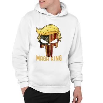 The Great Maga King Donald Trump Skull Maga King Hoodie | Mazezy