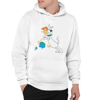The Jetsons Astro Hugging George Hoodie | Mazezy