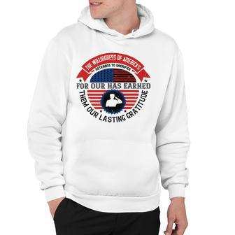 The Willingness Of Americas Veterans To Sacrifice Hoodie - Monsterry