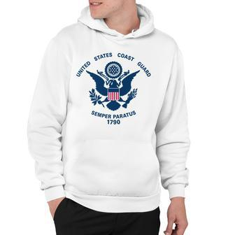 United States Coast Guard Uscg Logo Police Veteran Patriotic Hoodie - Seseable