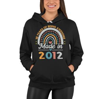 10 Years Old Gifts 10Th Birthday Born In 2012 Women Girls V3 Women Hoodie - Seseable