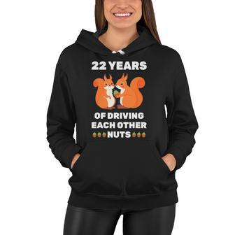 22Nd 22 Years Wedding Anniversary Funny Couple For Him Her Women Hoodie | Mazezy