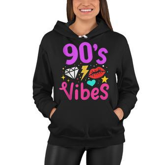 90S Vibes 90S Music Party Birthday Lover Retro Vintage Women Hoodie - Seseable