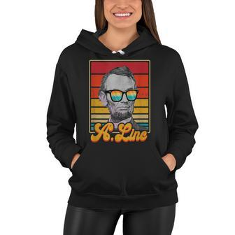 A Linc President Abraham Lincoln Retro Patriotic July 4Th Women Hoodie - Seseable