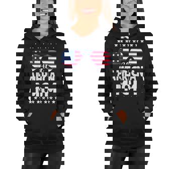 All American Mom 4Th Of July Apparel Sunglasses Flag Women Hoodie - Seseable