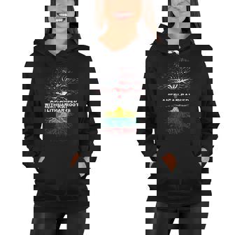 American Raised With Lithuanian Roots Lithuania Women Hoodie | Mazezy